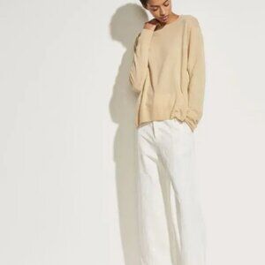 Vince Crew Neck Cashmere Side Cinch Sweater